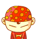 时尚红帽小男孩