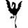 经典黑白画仙鹤动物头像图片2