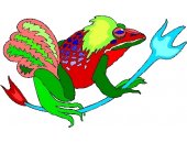 彩色拟人动物卡通头像图片3