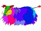 彩色拟人动物卡通头像图片31