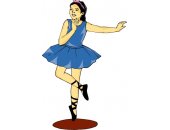 卡通跳舞动作男女头像图片10
