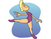卡通跳舞动作男女头像图片54