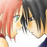 佐助和小樱情侣接吻唯美图头像图片2