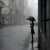 下雨天伤感唯美雨天打伞头像图片27